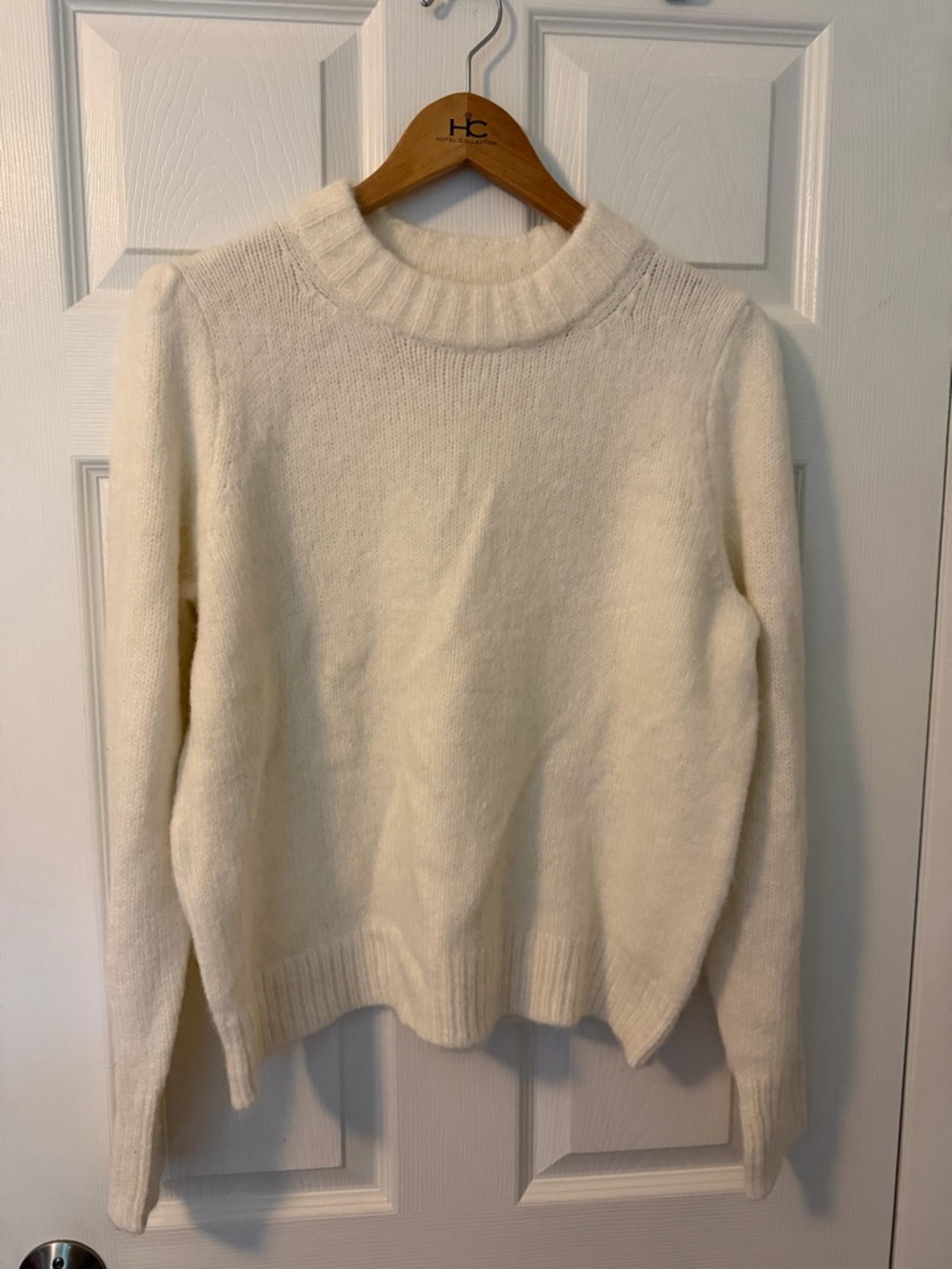 J. Crew Soft Cream Crewneck Sweater